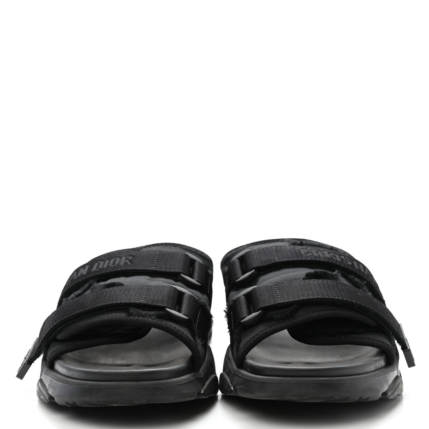 Christian Dior Technical Fabric Camouflage D-Wander Slide Sandals 40 Black 2 of 9