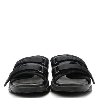 Christian Dior Technical Fabric Camouflage D-Wander Slide Sandals 40 Black 2 of 9