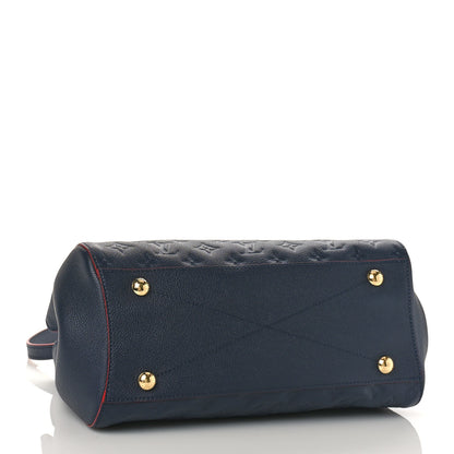 Louis Vuitton Empreinte Montaigne MM Marine Rouge 4 of 8