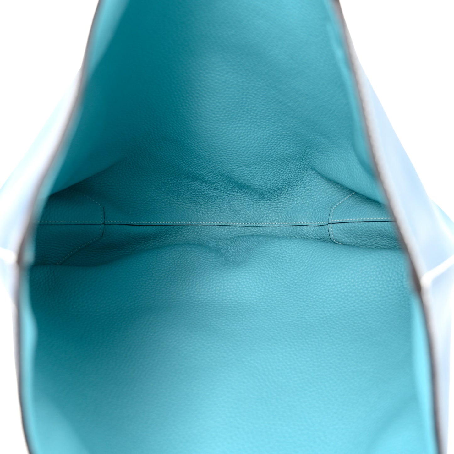 Veau Sikkim Taurillon Clemence Double Sens 36 Reversible Tote Colvert Bleu Atoll