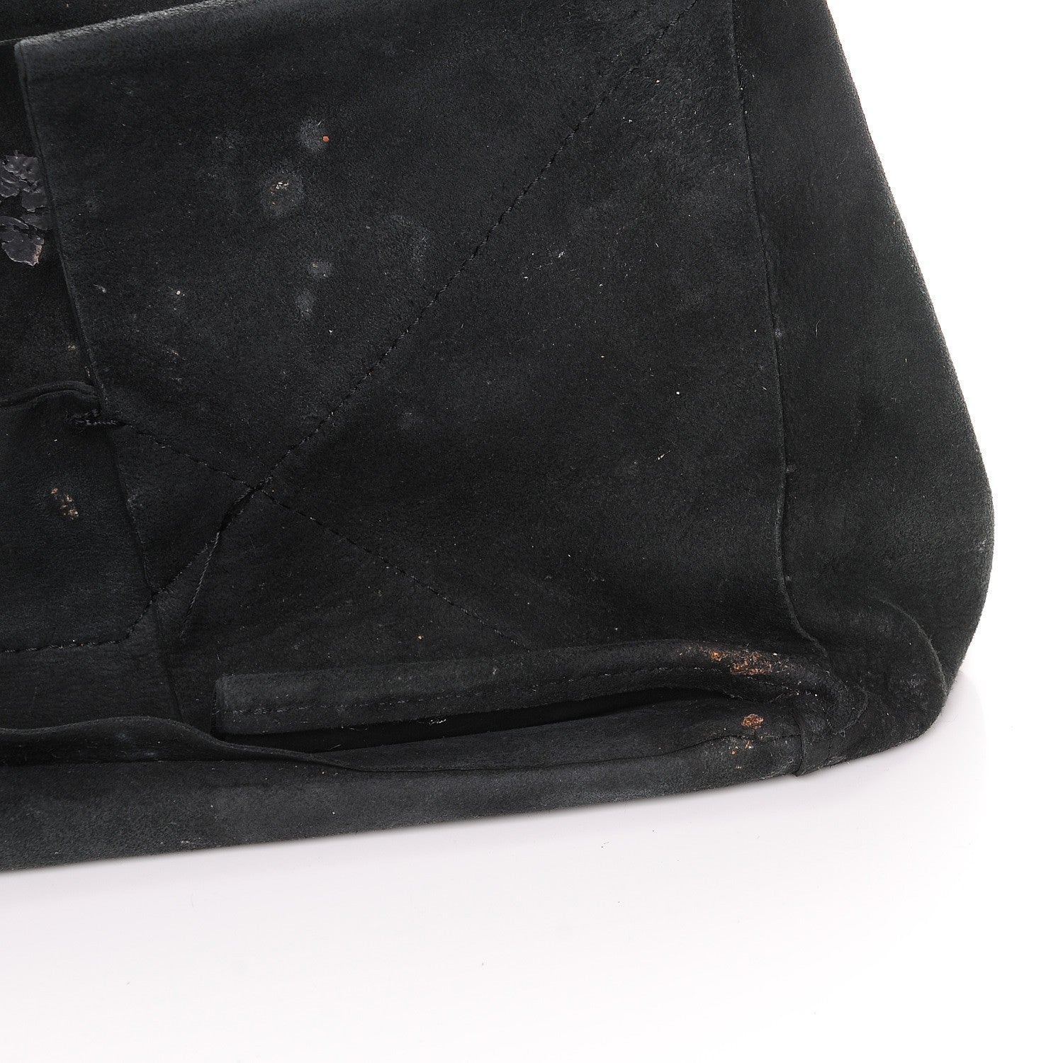 Celine Lambskin Horizontal Cabas Black 10 of 17