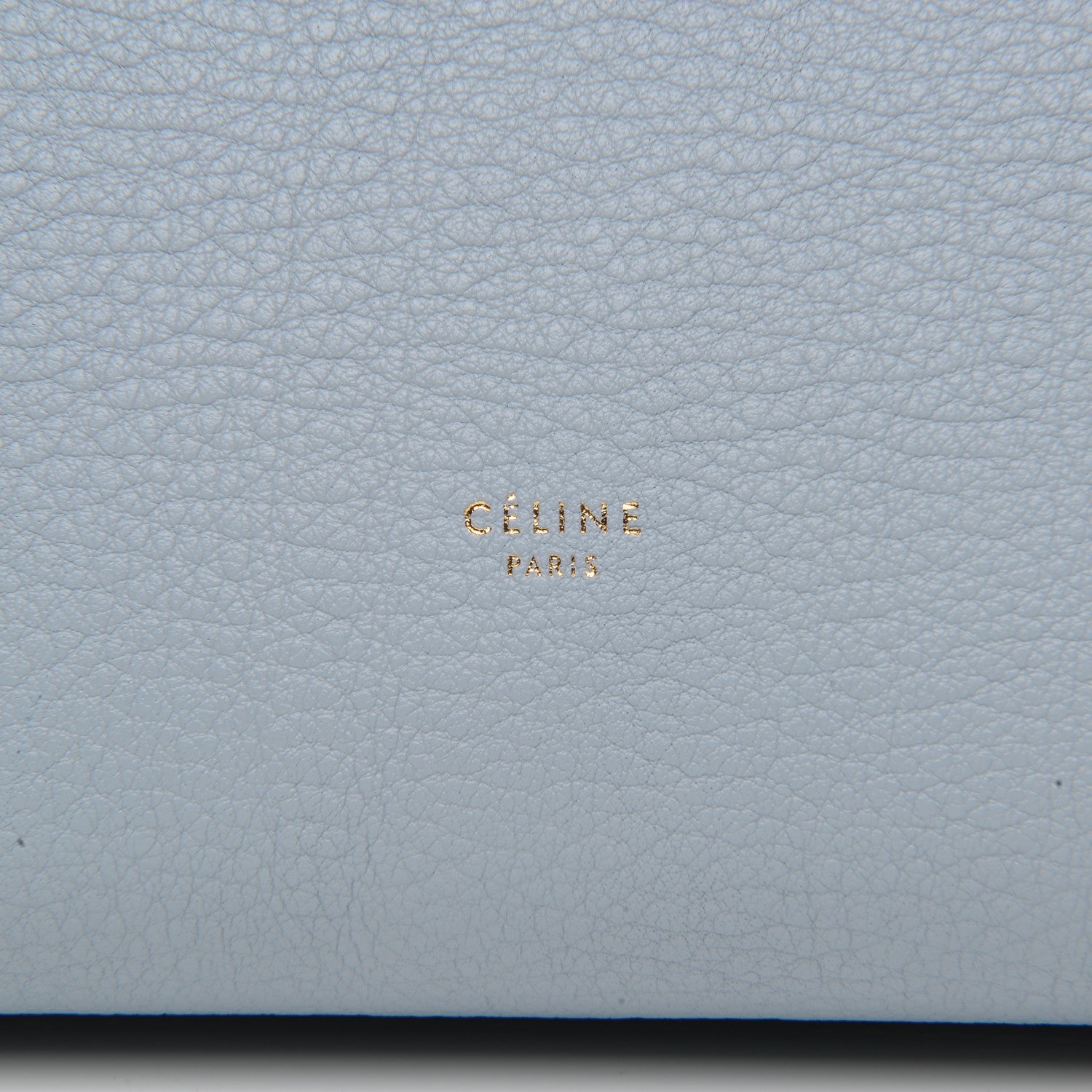 Celine Crisped Calfskin Small Tie Knot Tote Light Blue 8 of 8