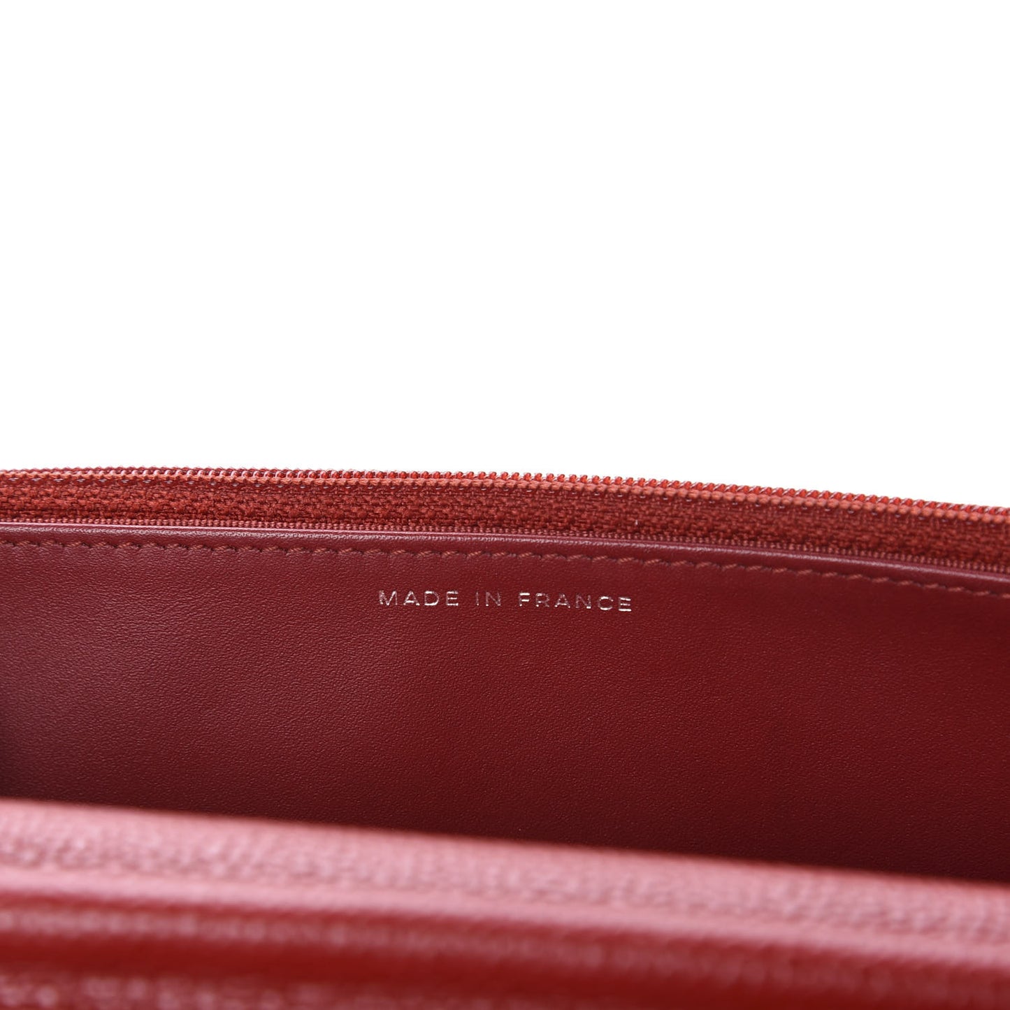 Caviar Quilted Wallet on Chain WOC Red