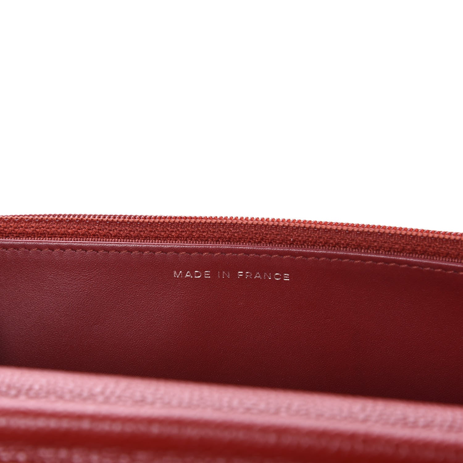 Chanel Caviar Quilted Wallet on Chain WOC Red 10 of 13