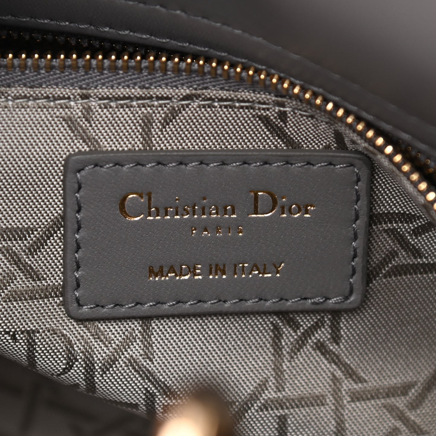 Lambskin Cannage Small My ABCDior Lady Dior Grey