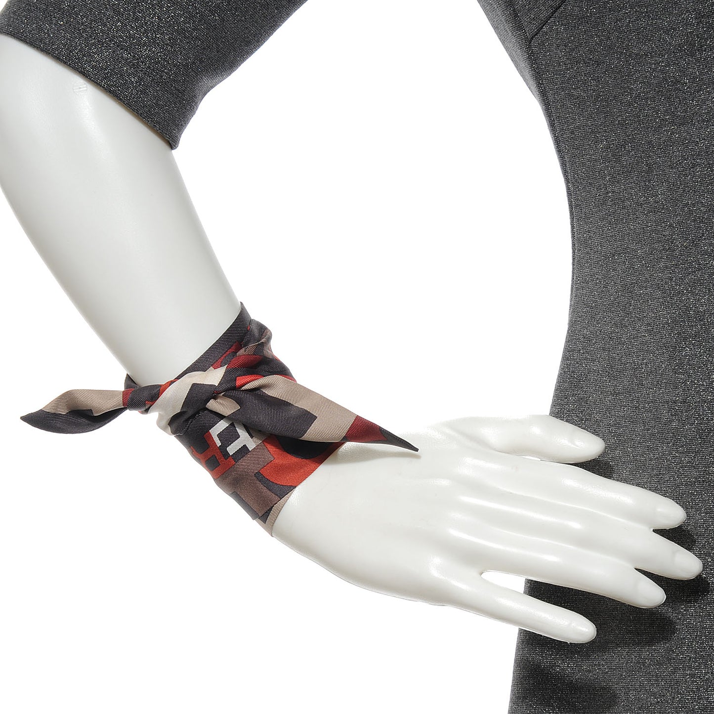 Silk Capitales Twilly Anthracite Corail Rouge