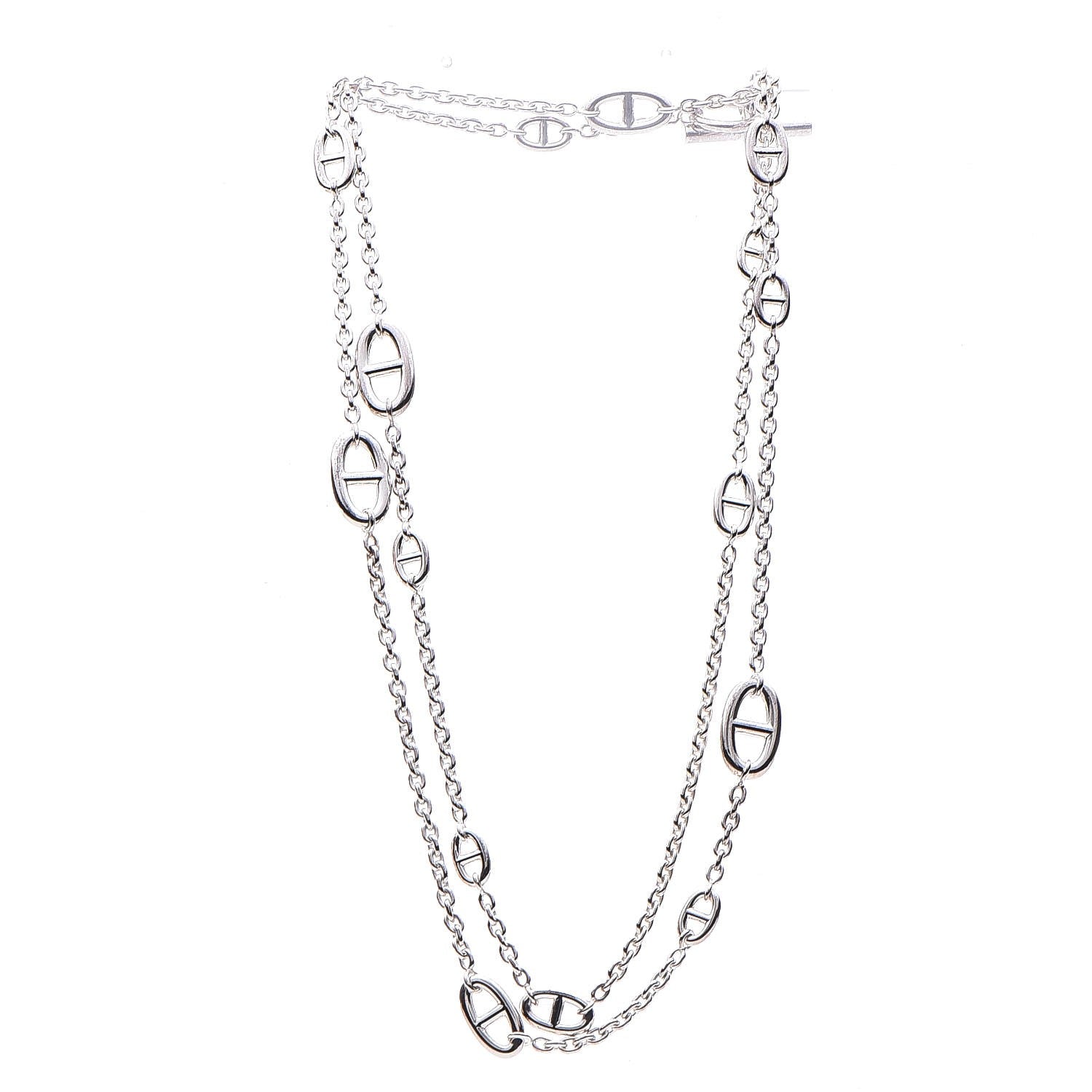 Hermes Sterling Silver Farandole Necklace 120 3 of 7