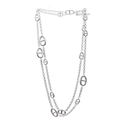 Hermes Sterling Silver Farandole Necklace 120 3 of 7