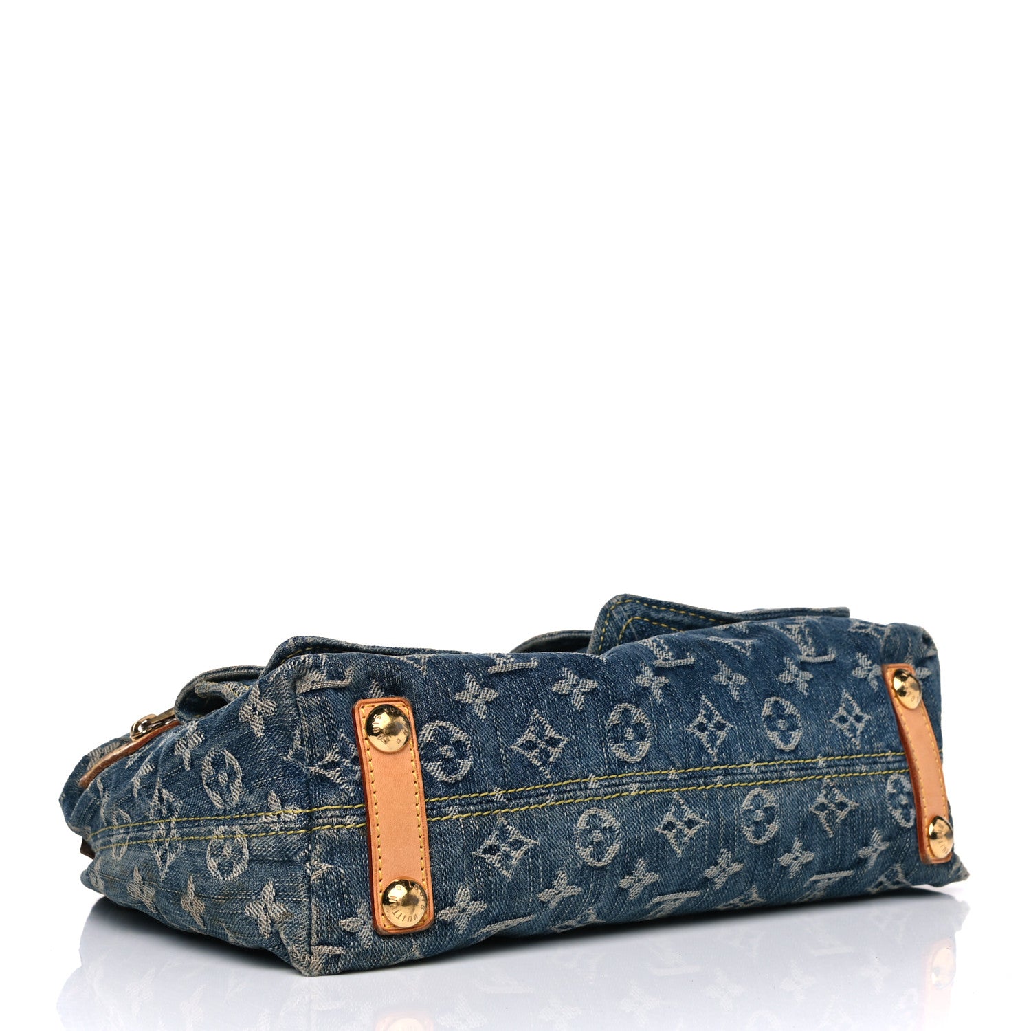 Louis Vuitton Monogram Denim Baggy PM Blue 3 of 14