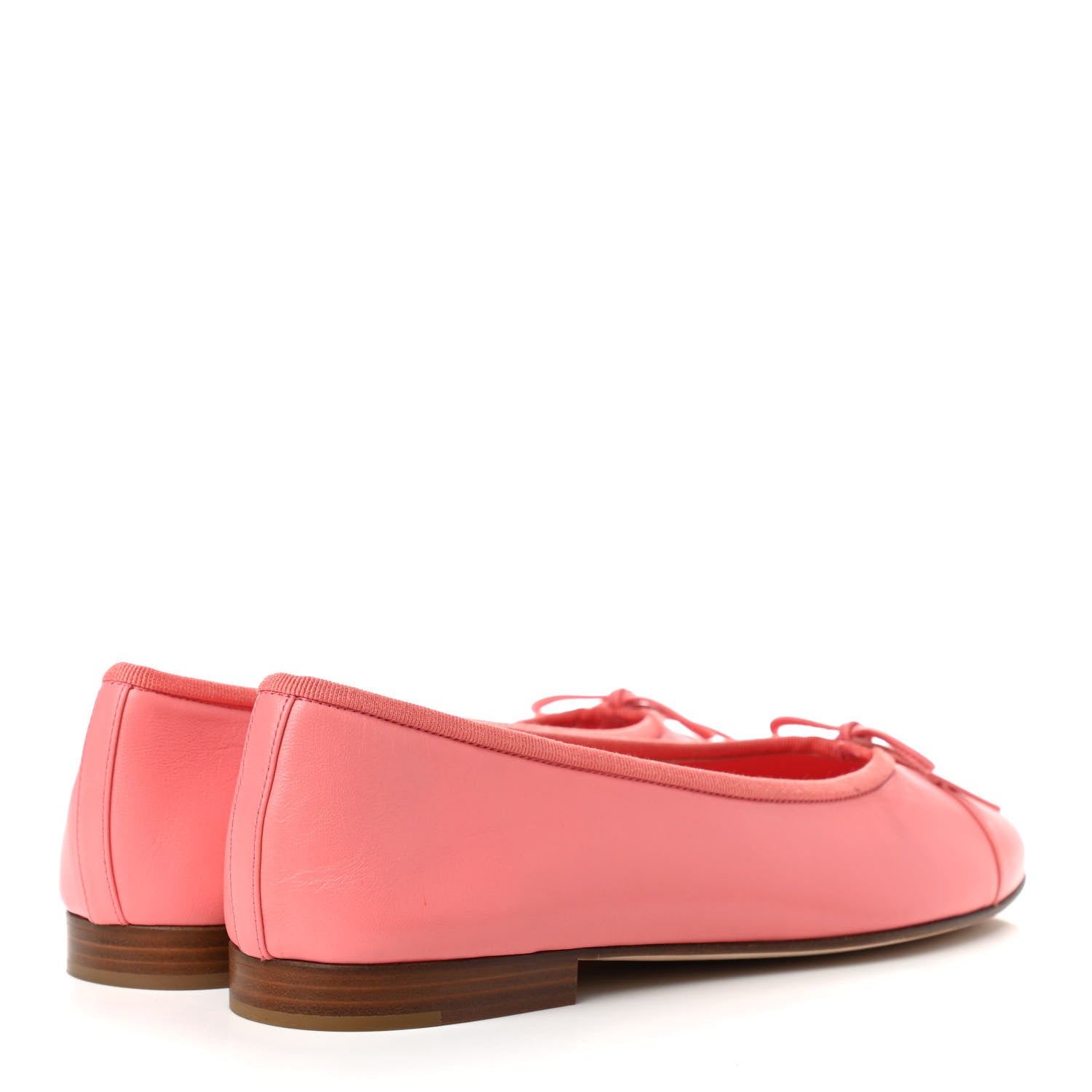 Chanel Goatskin Cap Toe CC Ballerina Flats 41 Pink 4 of 8