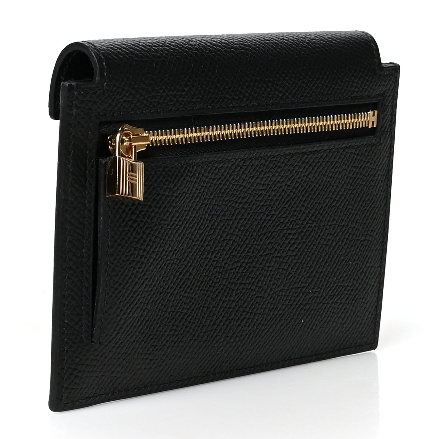 Epsom Kelly Pocket Compact Wallet Black