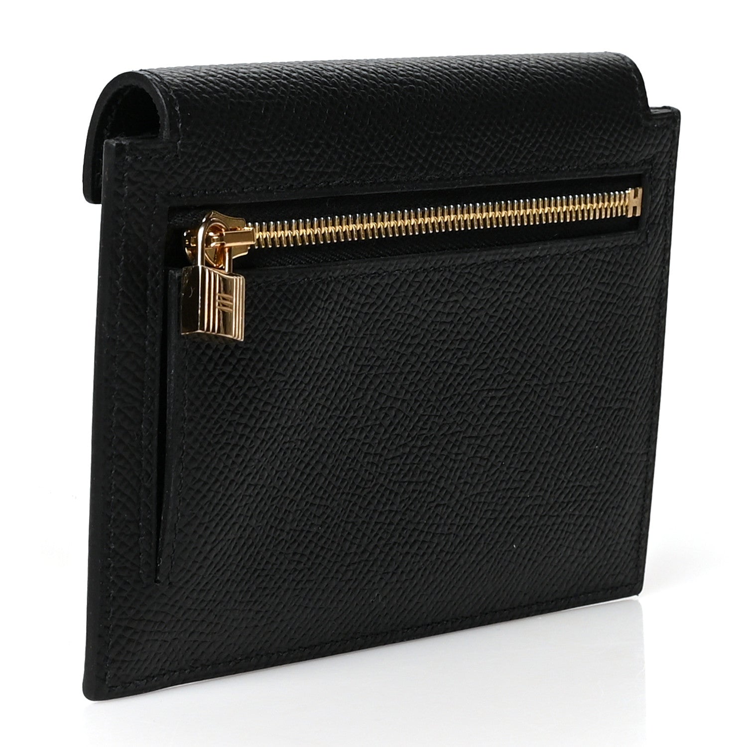 Hermes Epsom Kelly Pocket Compact Wallet Black 3 of 9