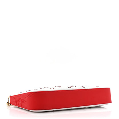 Christian Louboutin Calfskin Empire Loubinthesky Loubila Chain Clutch Bianco Loubi 4 of 13