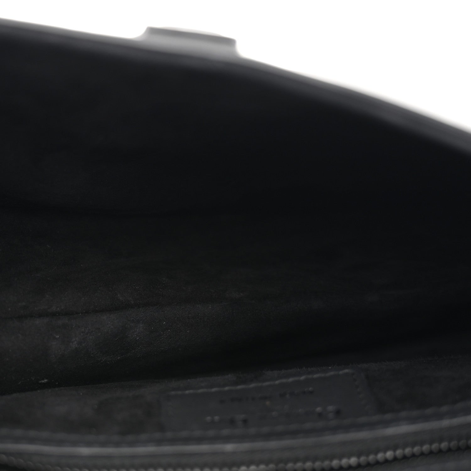 Christian Dior Ultra Matte Saddle Bag With Strap Black 5 of 10