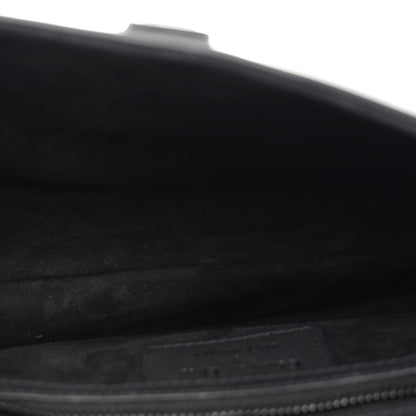 Christian Dior Ultra Matte Saddle Bag With Strap Black 5 of 10