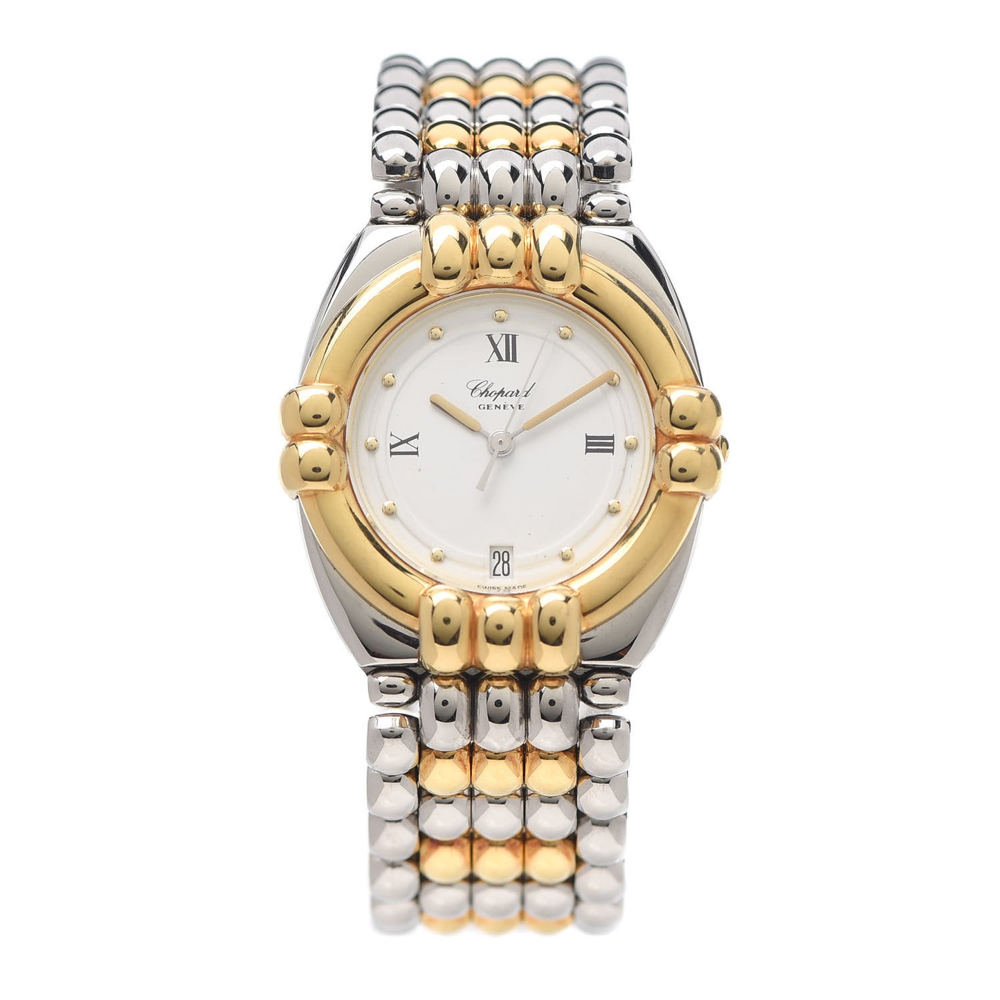 Stainless Steel 18K Yellow Gold 32mm Gstaad Quartz Watch