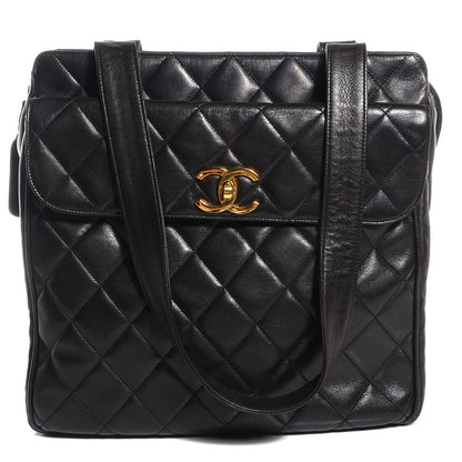 Chanel Lambskin Quilted Shoulder Bag Black 1 of 8