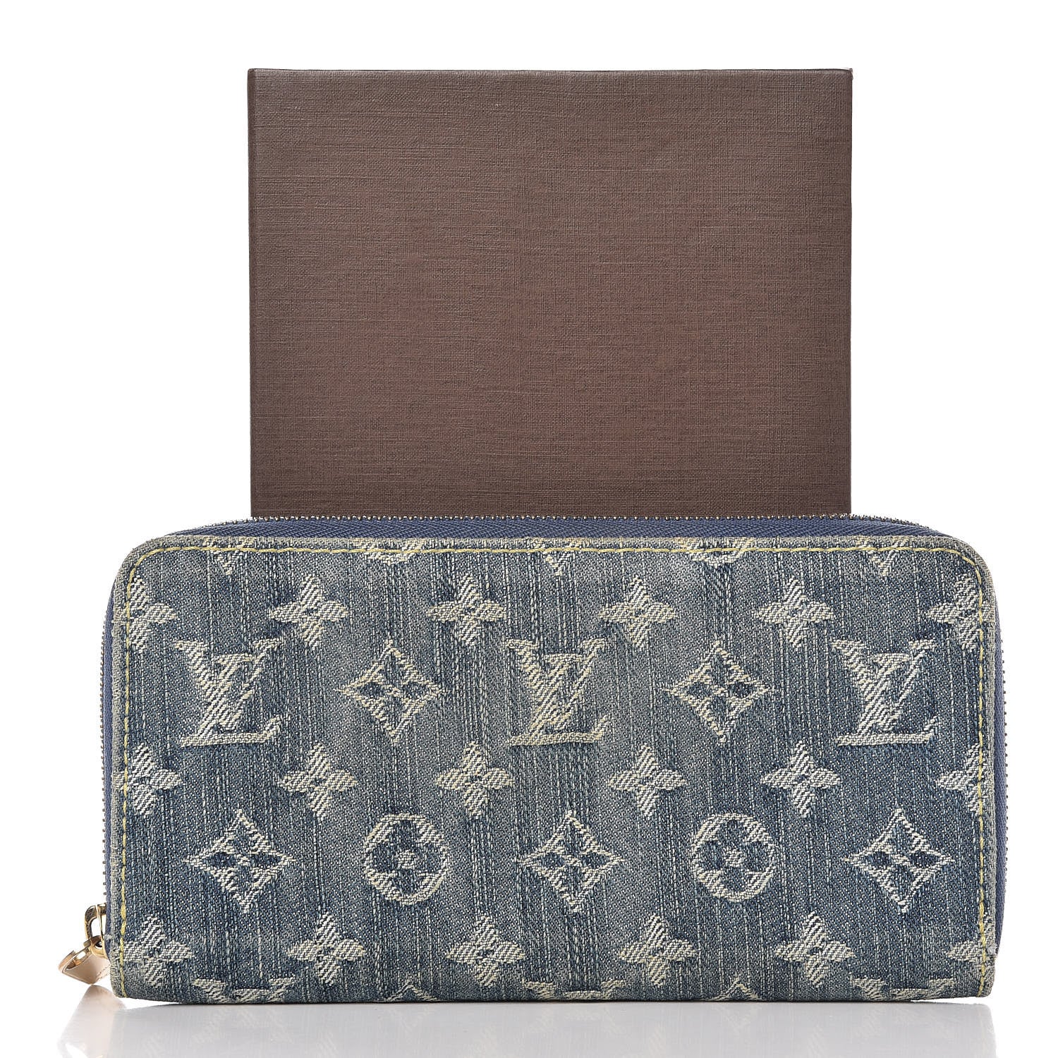 Louis Vuitton Monogram Denim Zippy Wallet Blue 14 of 14