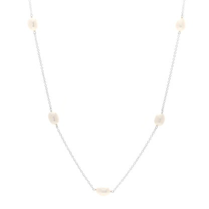 Tiffany Sterling Silver Pearl Elsa Peretti Pearls By The Yard Necklace 1 of 5