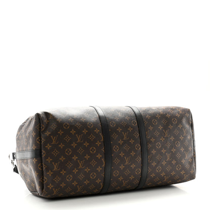 Louis Vuitton Monogram Macassar Keepall Bandouliere 55 3 of 11