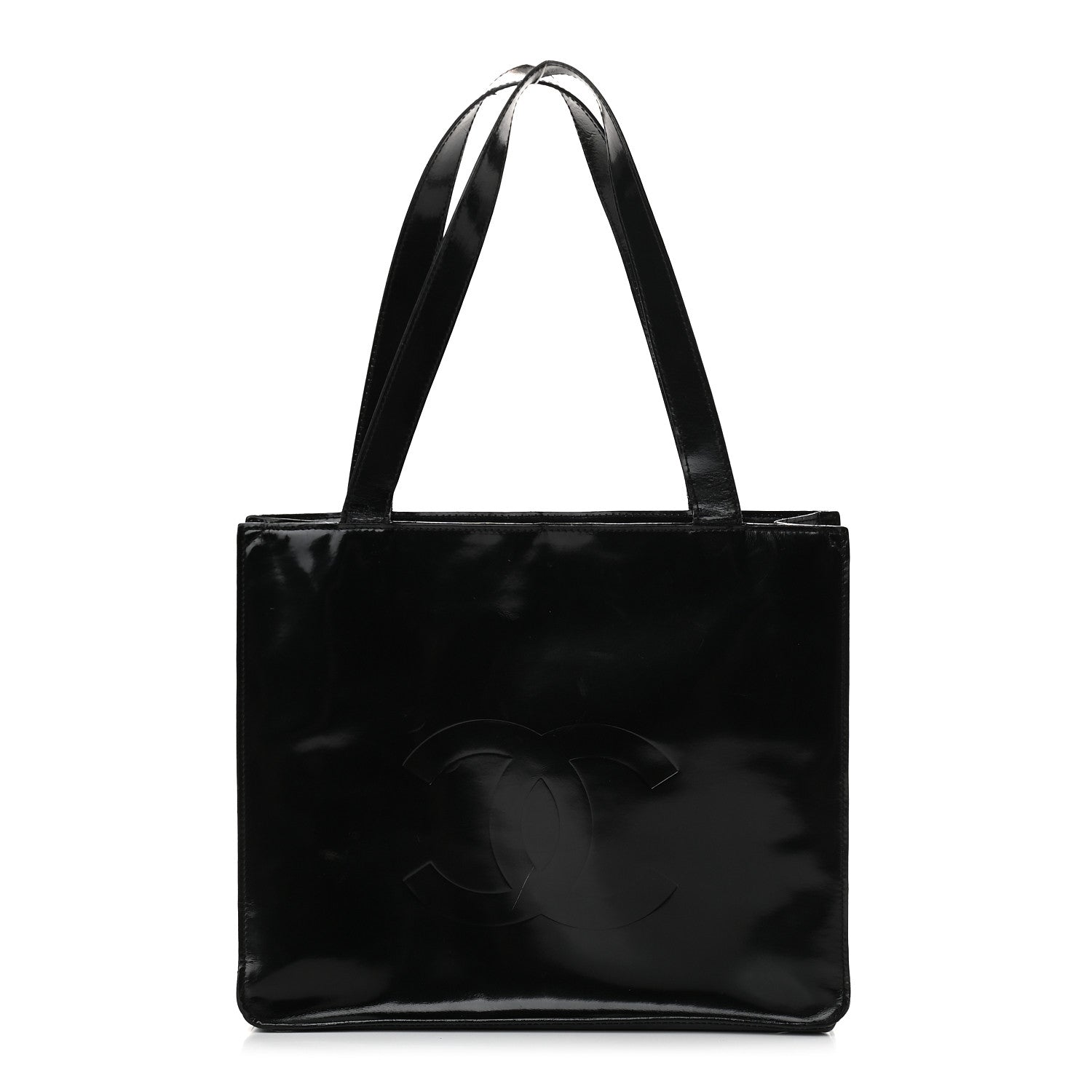 Chanel Patent CC Shopper Tote Black 1 of 10