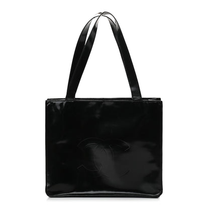 Chanel Patent CC Shopper Tote Black 1 of 10