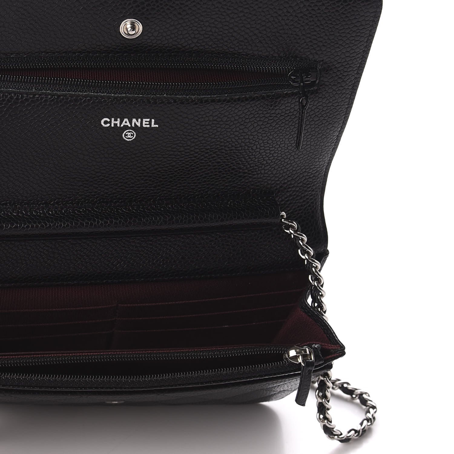 Chanel Caviar Quilted Wallet On Chain WOC Black 7 of 9