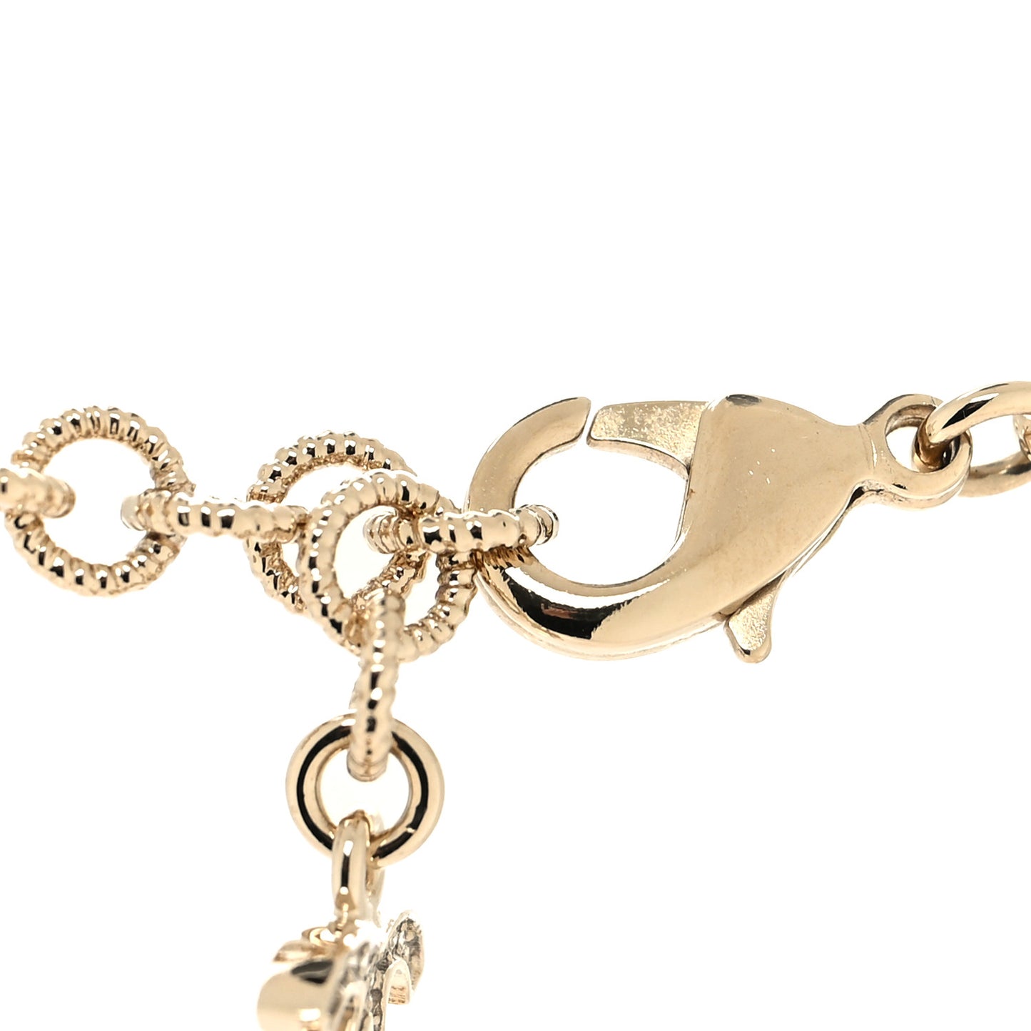 Crystal CC Arrow Necklace Gold