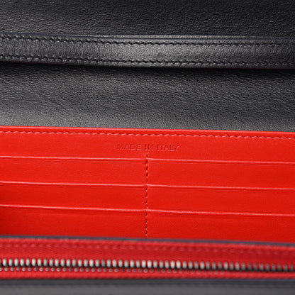 Christian Louboutin Calfskin Spikes Boudoir Wristlet Black 6 of 7