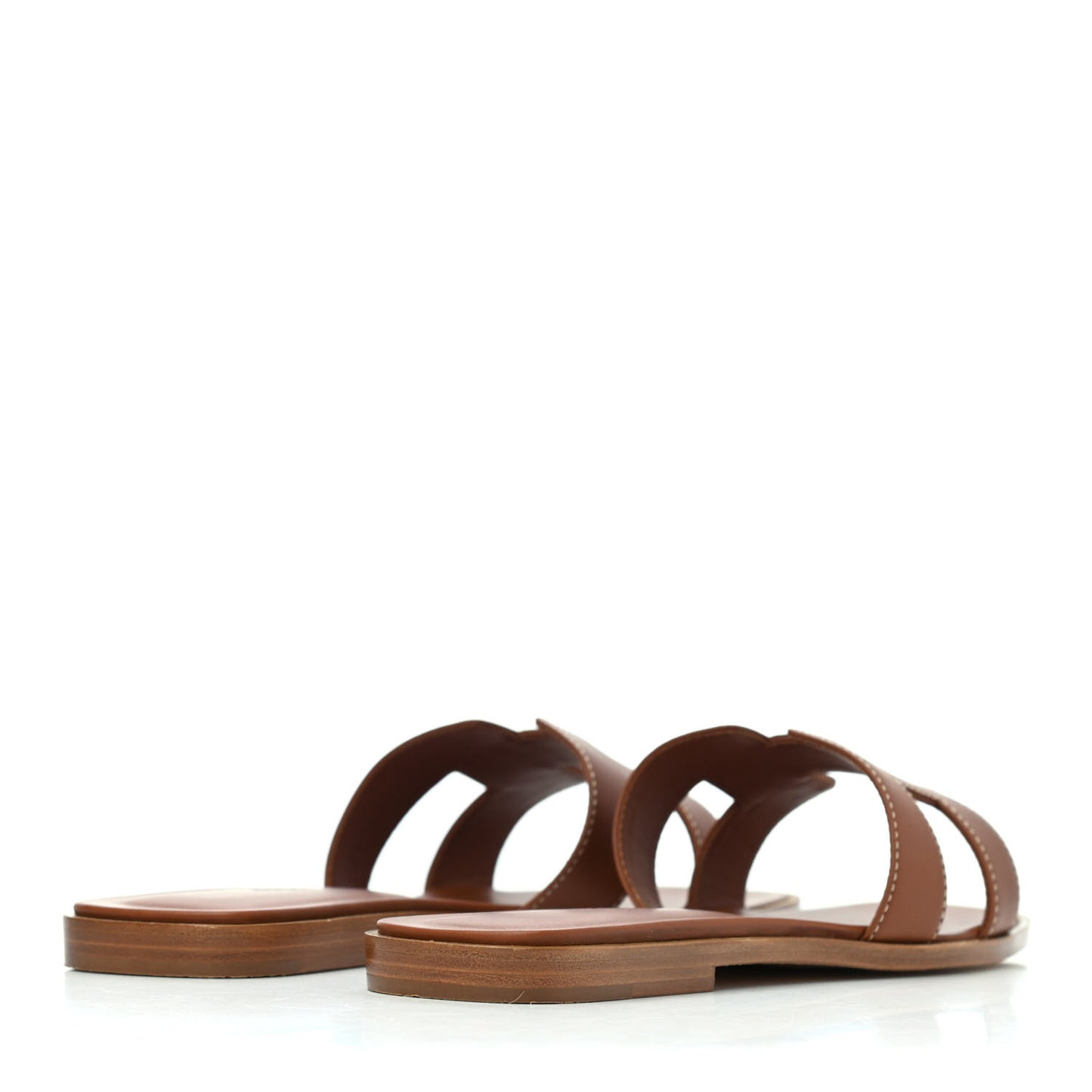 Box Calfskin Oran Sandals 38.5 Gold