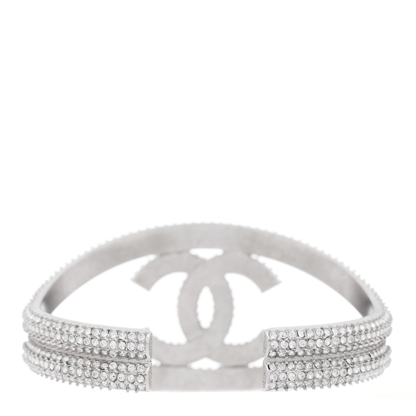 Crystal CC Cuff Silver