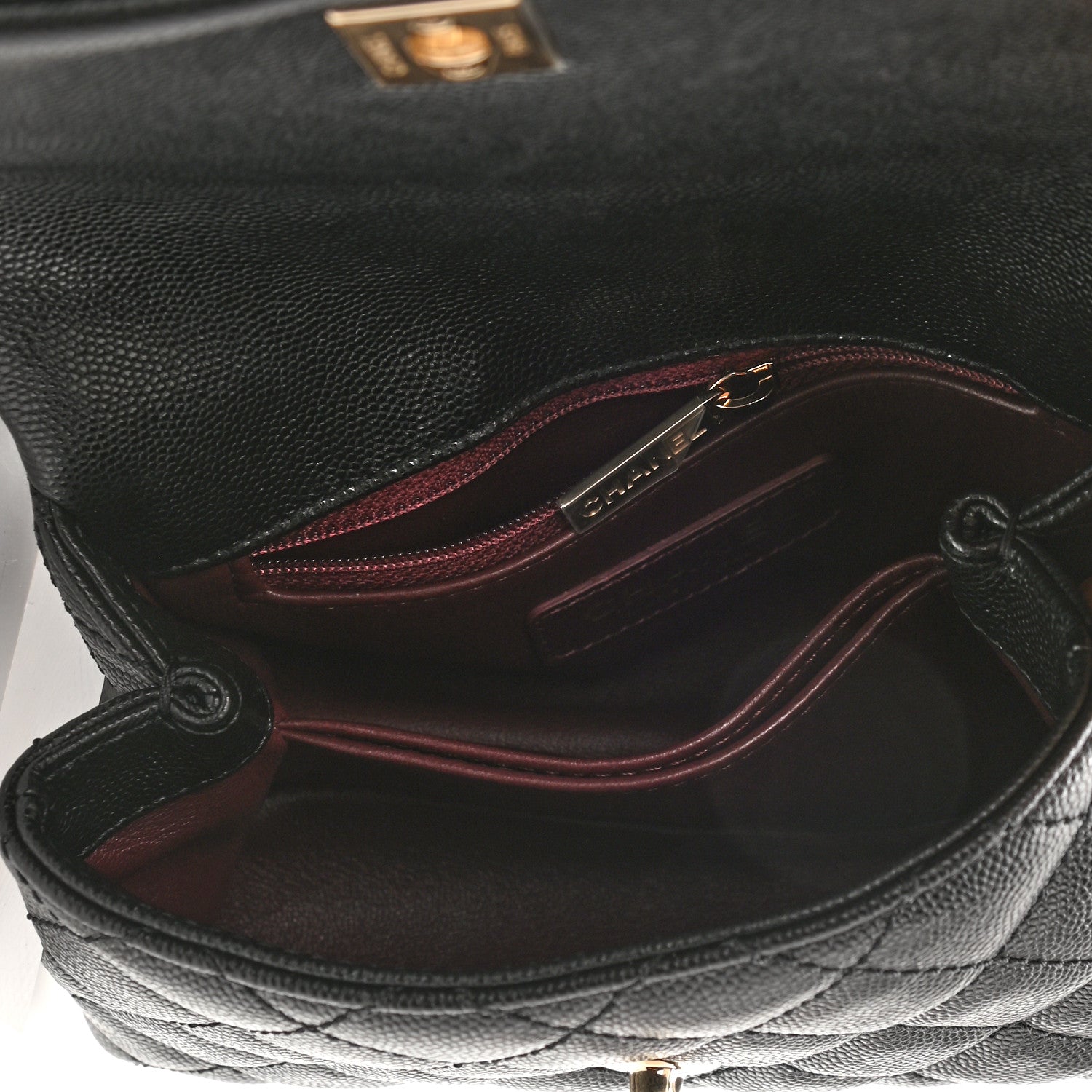 Chanel Caviar Quilted Extra Mini Coco Handle Flap Black 5 of 11