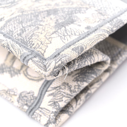 Christian Dior Canvas Embroidered Medium Dioriviera Toile De Jouy Book Tote Gray 10 of 10