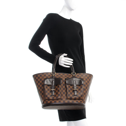 Louis Vuitton Damier Ebene Manosque GM 2 of 12