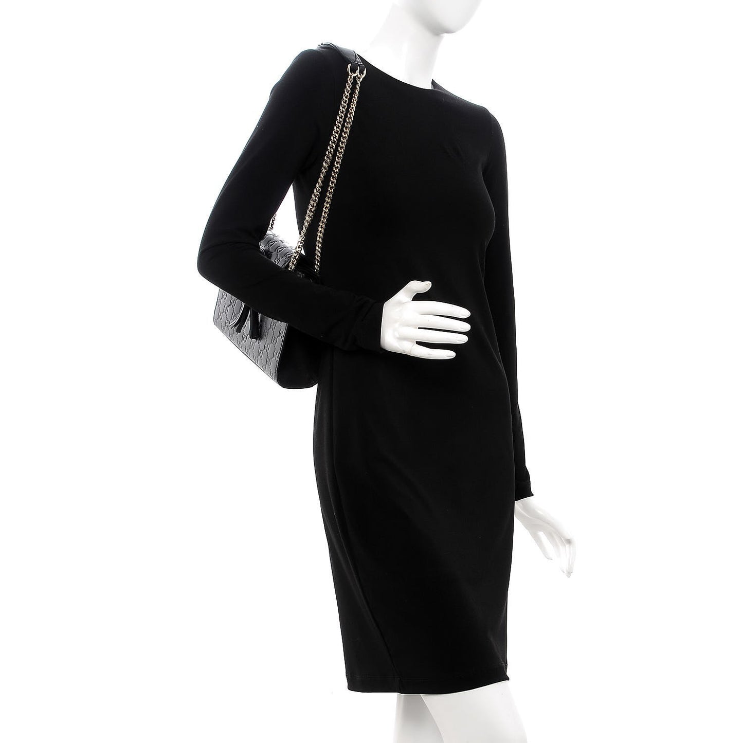 Guccissima Small Emily Shoulder Bag Black