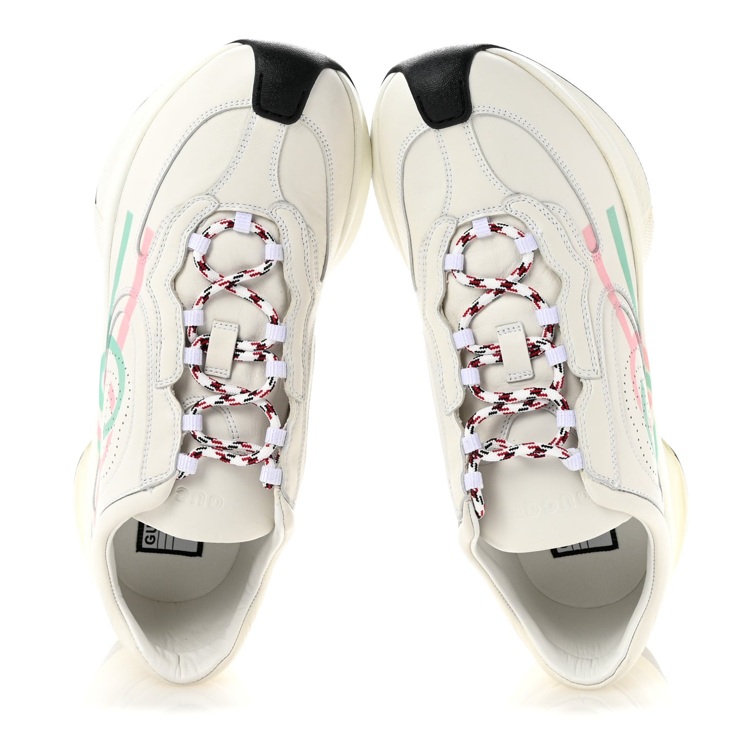 Ultralight Plutone Calfskin Womens Gucci Run Sneakers 40.5 Great White