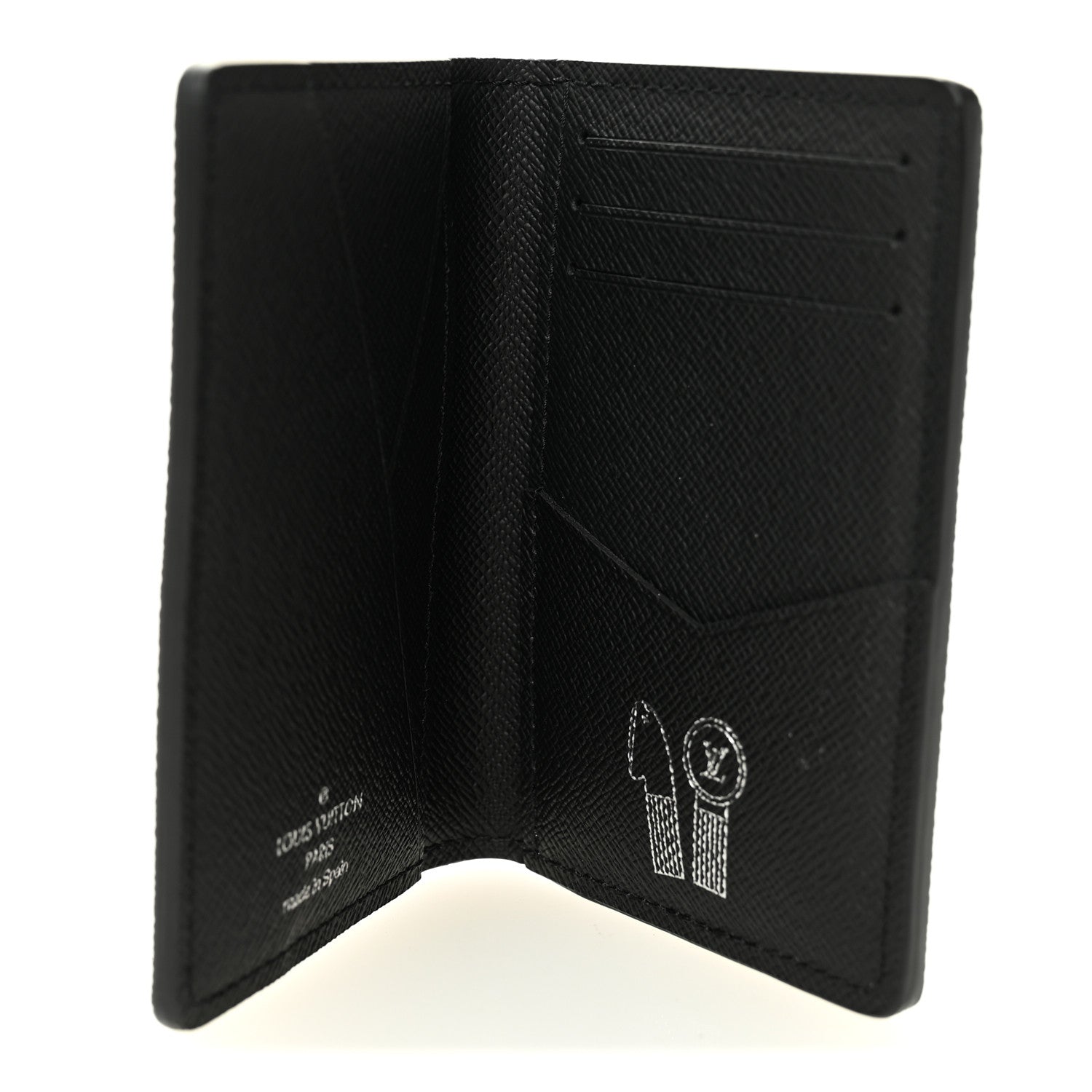 Louis Vuitton Monogram Iridescent Pocket Organizer NM Black 5 of 8
