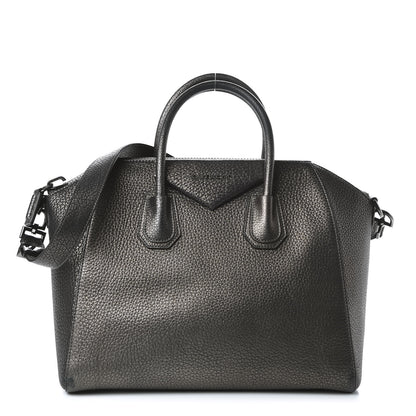 Givenchy Metallic Sugar Goatskin Medium Antigona Gunmetal 1 of 11