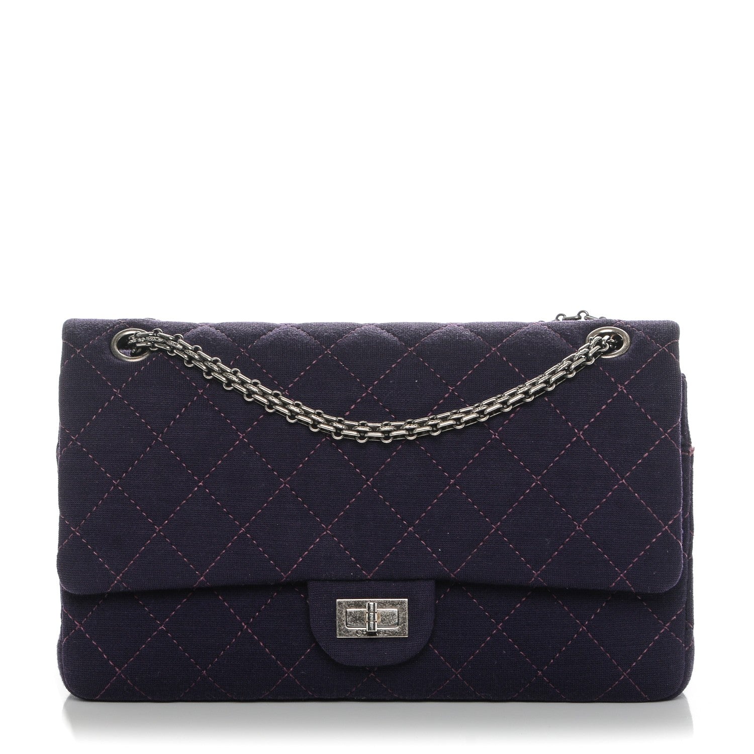 Chanel Jersey Quilted 2.55 Reissue 226 Purple 1 of 10