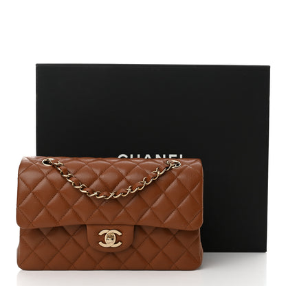 Chanel Caviar Quilted Small Double Flap Light Brown 11 of 11