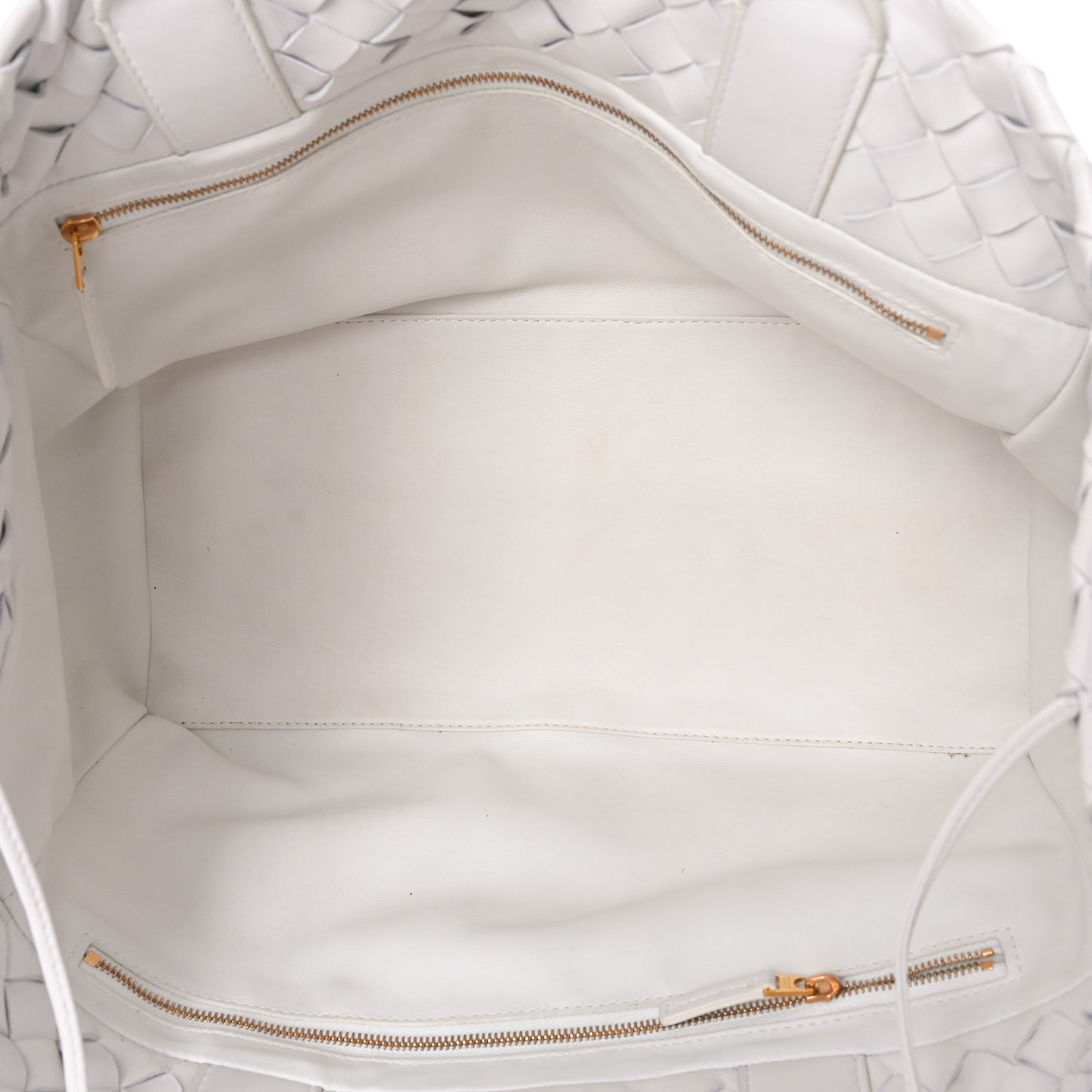 Nappa Intrecciato Tote Bag White