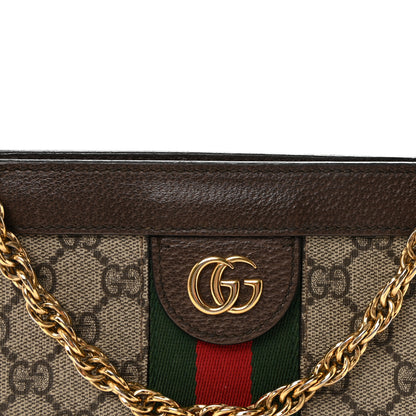 Gucci GG Supreme Monogram Web Small Ophidia Chain Shoulder Bag Brown 8 of 10