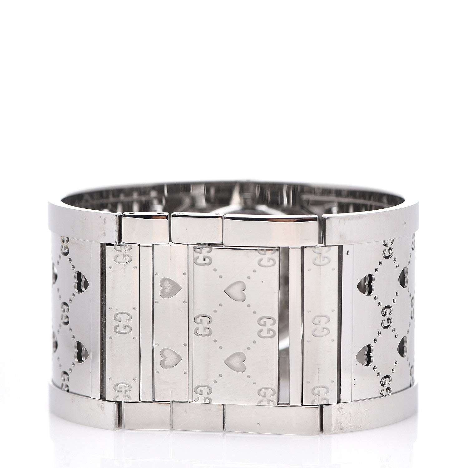 Gucci Stainless Steel Mother of Pearl 33mm Twirl Heart Quartz Watch 3 of 5