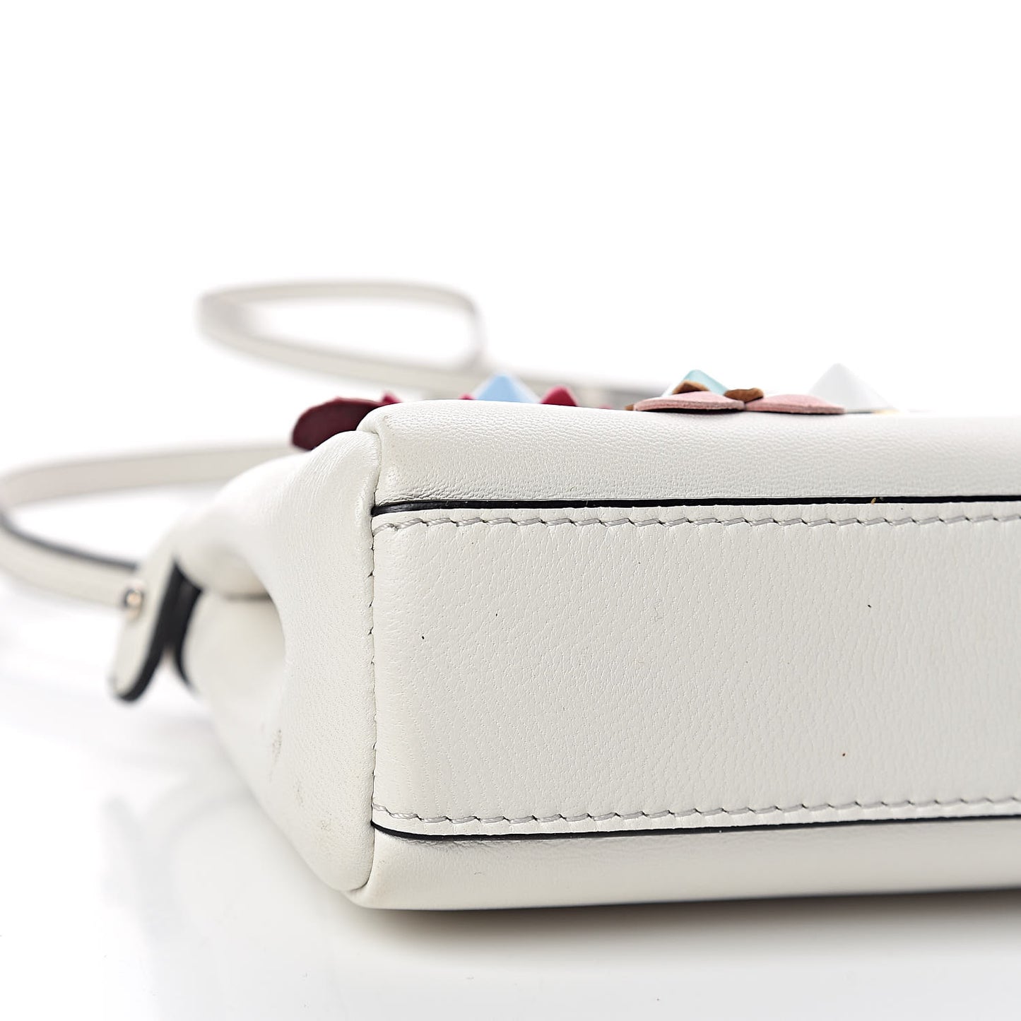 Nappa Flowerland Micro Peekaboo Iconic Satchel White Multicolor
