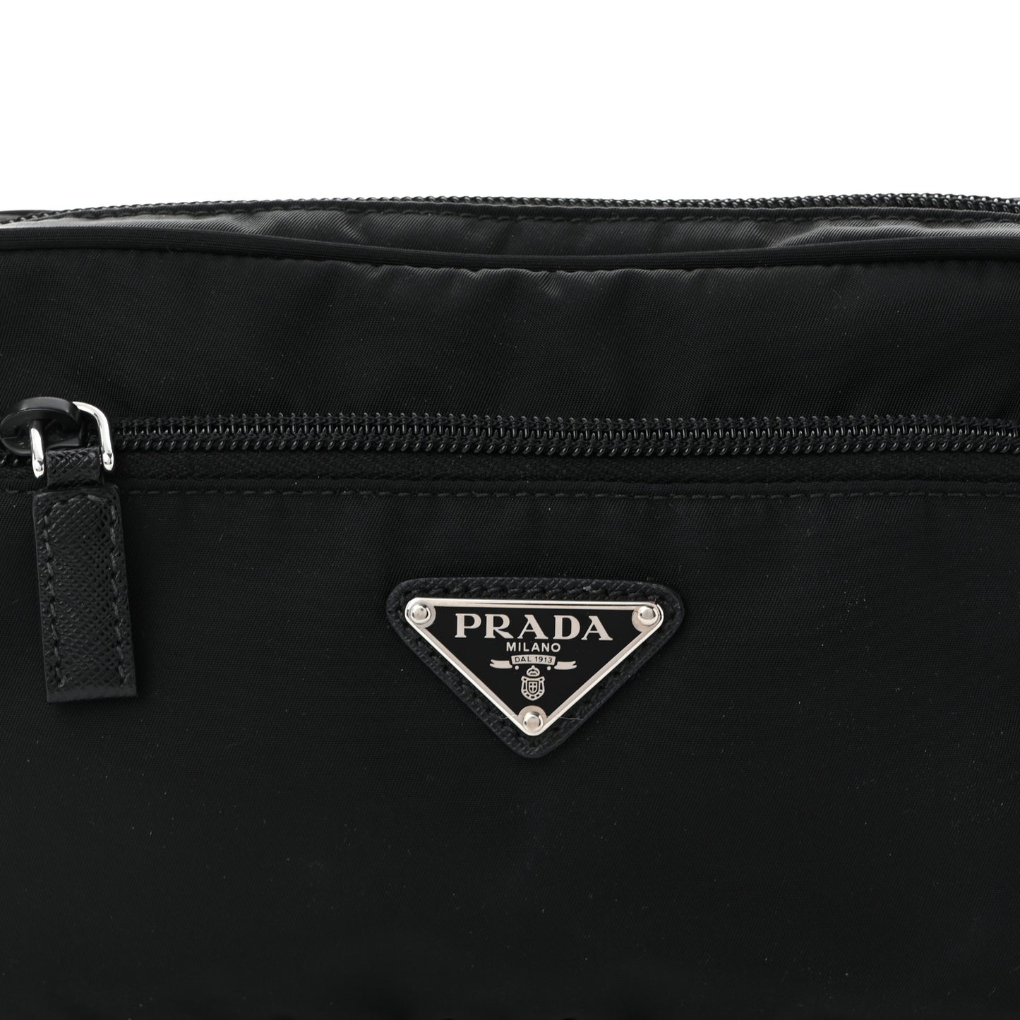 Re-Nylon Saffiano Belt Bag Black