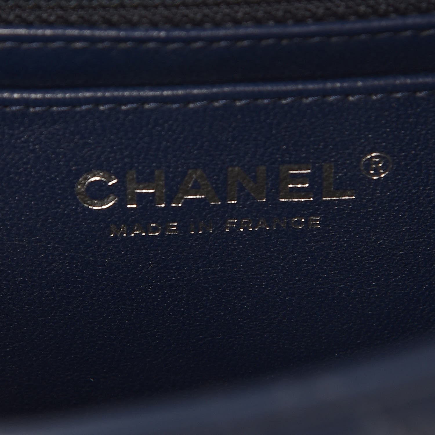 Chanel Lambskin Quilted Mini Square Flap Navy 6 of 9