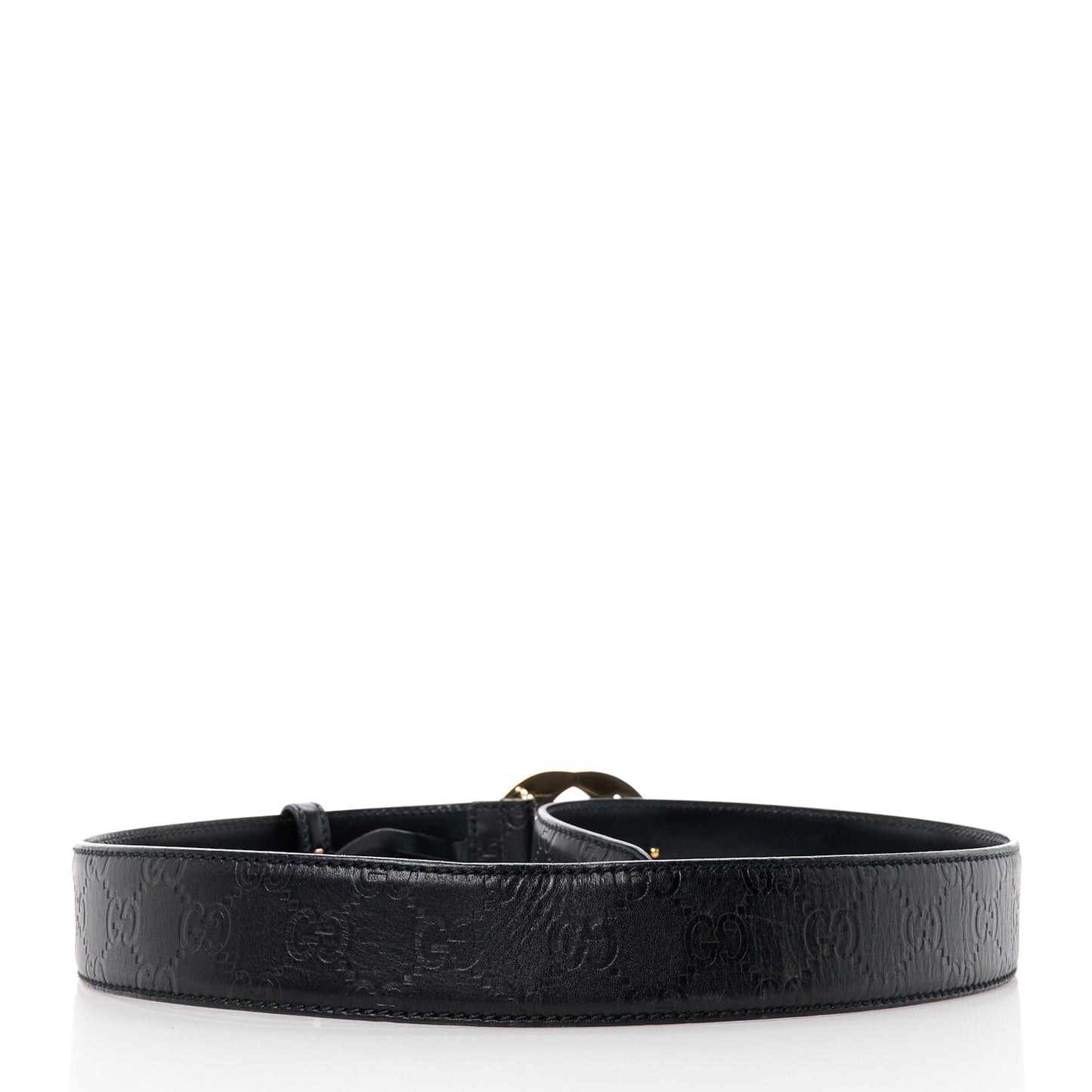 Guccissima Signature Interlocking G 40mm Belt 105/42 Black