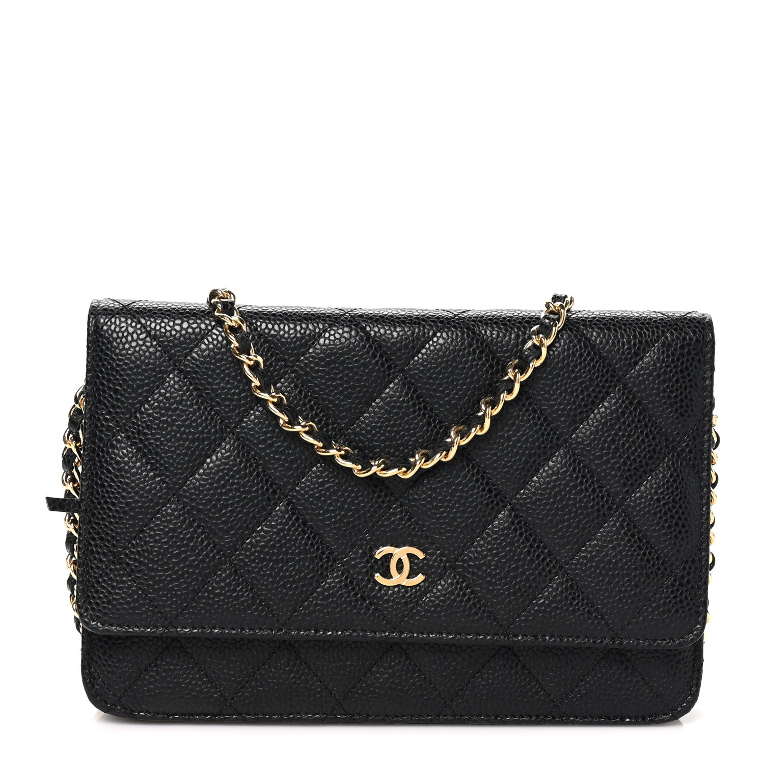 Chanel Caviar Quilted Wallet on Chain WOC Black 8 of 10