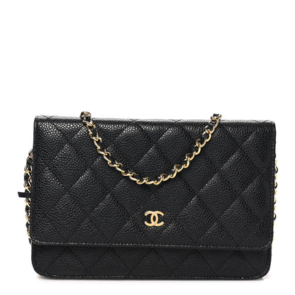 Chanel Caviar Quilted Wallet on Chain WOC Black 8 of 10