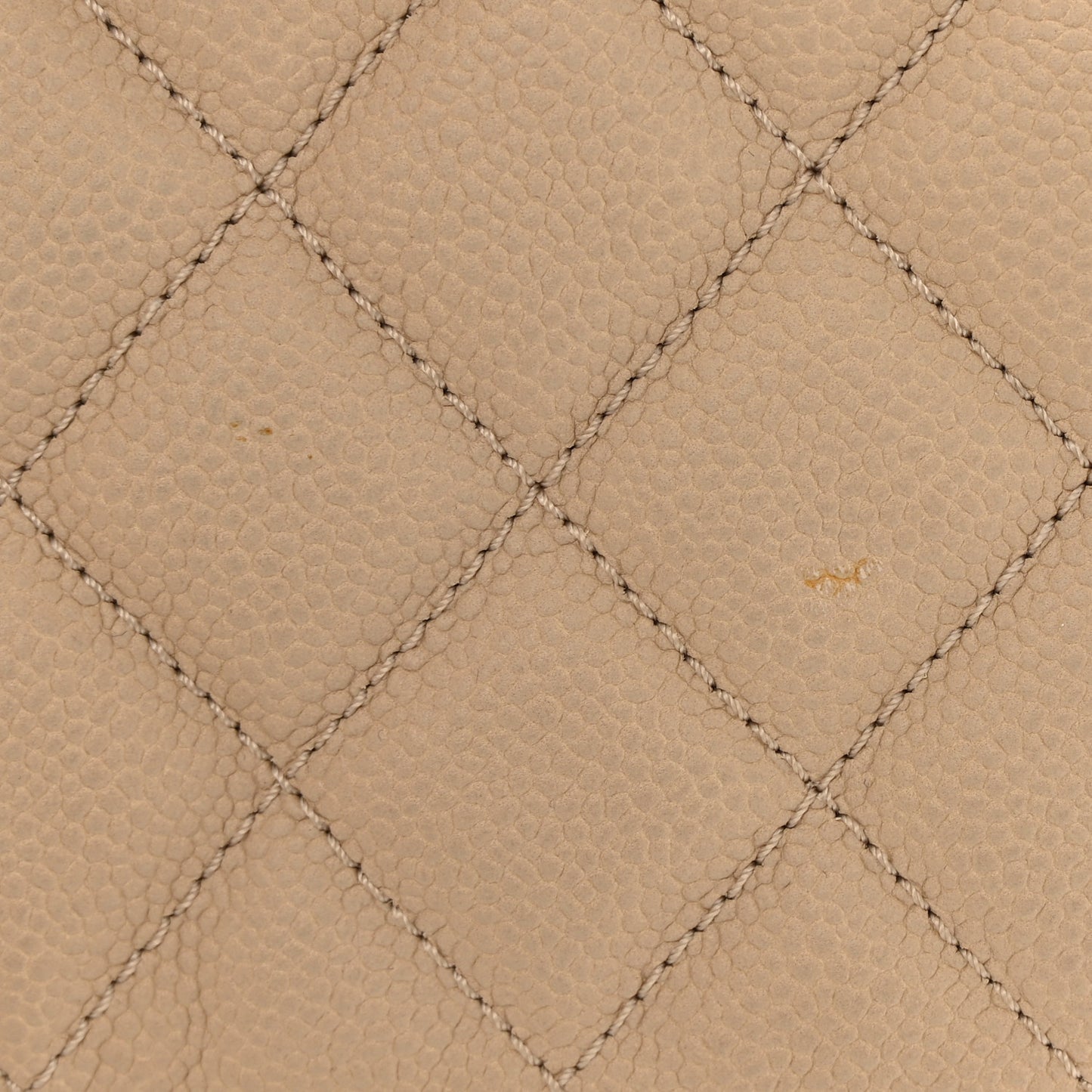 Caviar Quilted Jumbo Easy Flap Beige